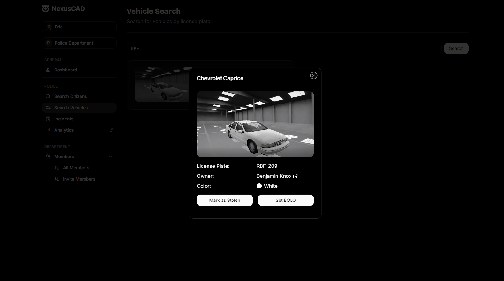 Vehicle Search